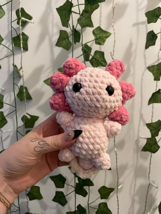 Peluche Crochet Amigurumi axolotl