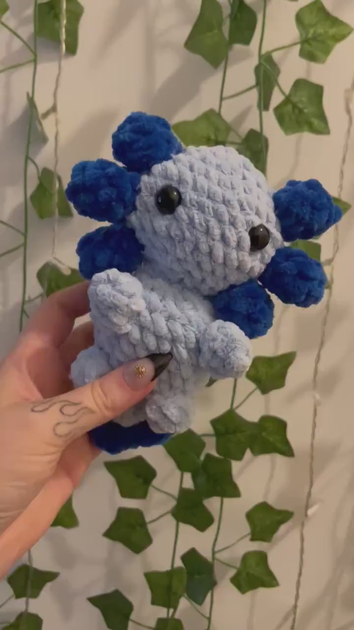 Peluche Crochet Amigurumi axolotl